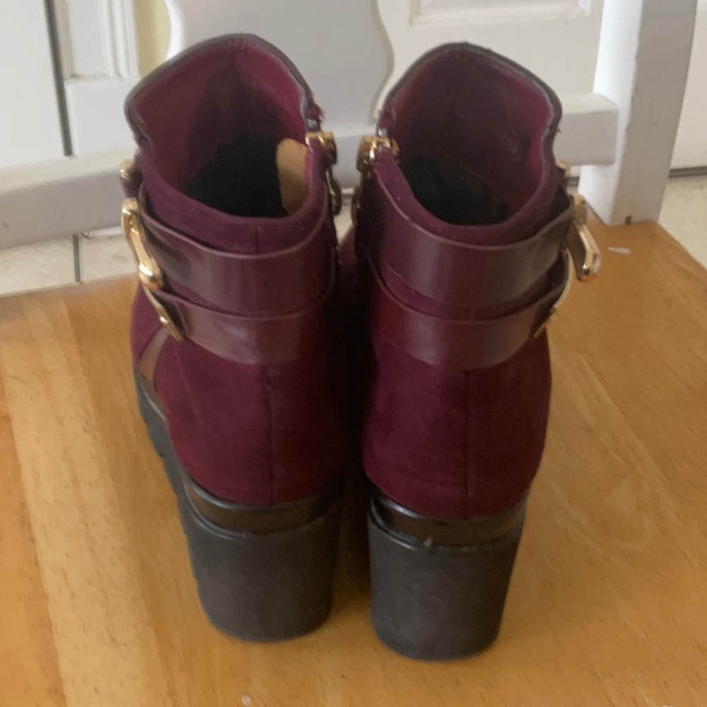DiorWomen's Burgundy Ankle Boots - Picture 7 of 12